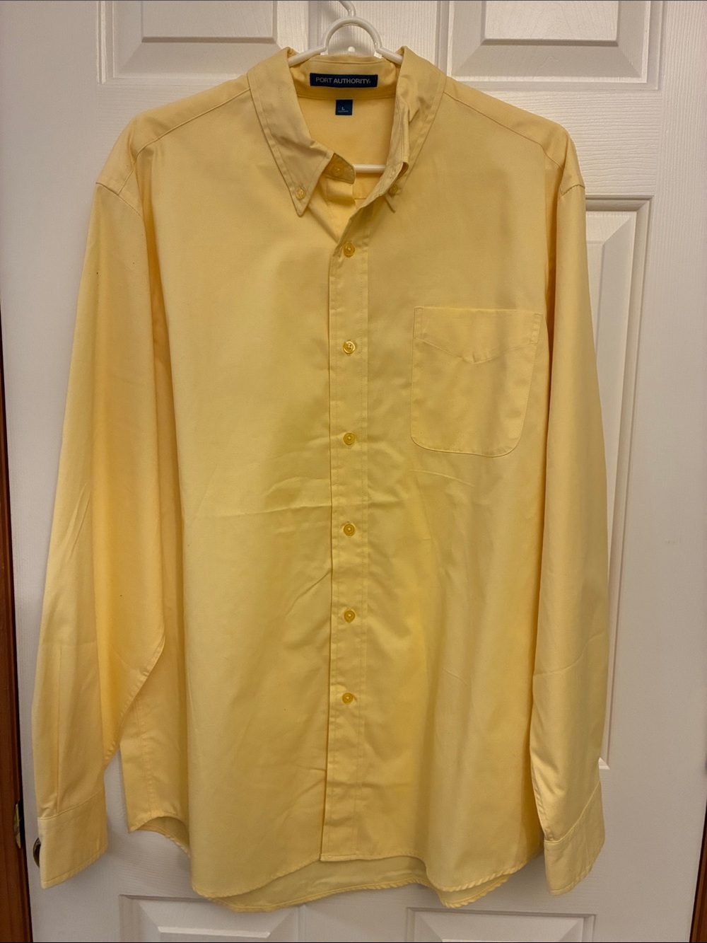 Port Authority Long Sleeve Easy Care Shirt. Size Large